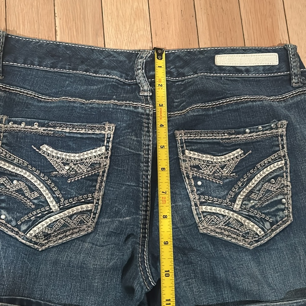 Rhythm In Blues Women’s 2000s Style Denim Boot Cut Mid-Rise Jeans Sz 6 - Picture 8 of 15